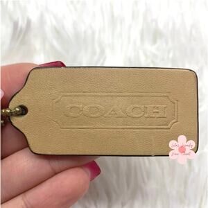 2" COACH Legacy Fob Bag Charm Hang tag Hangtag